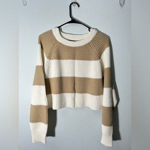 Forever 21 Cropped Long Sleeve Knit Top - Size 0X